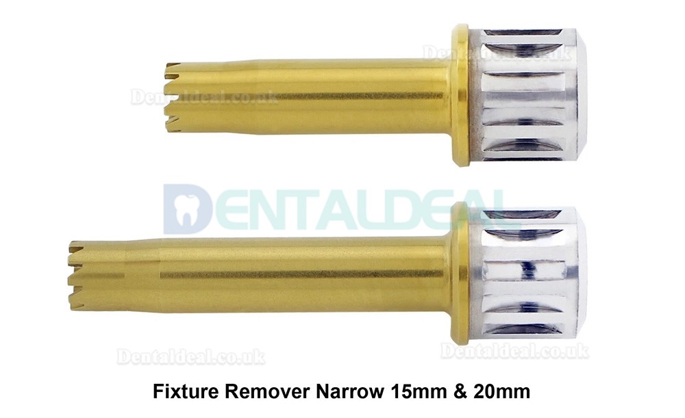 Dental Implant Fixture Removal Set with Remover Screw, Torque Wrench and Ratchet